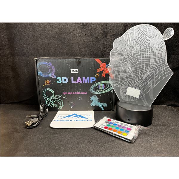 Shrek 3D RGB Display Lamp - New
