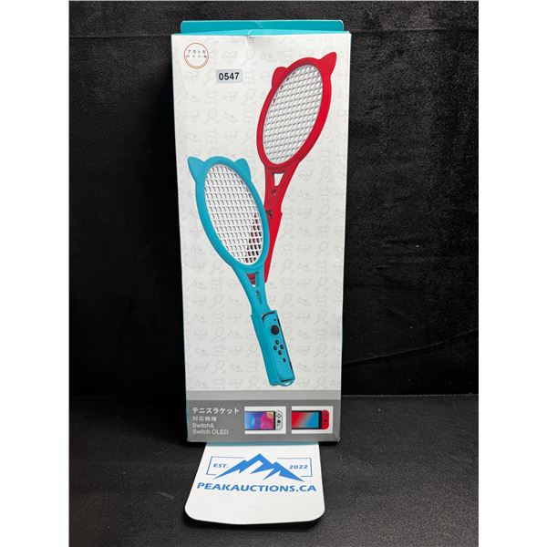 Nintendo Switch Rackets - Blue and Green Colours - New