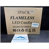 Image 2 : 3-Pack of Flameless Aesthetic LED Candles - New
