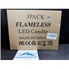 Image 2 : 3-Pack of Flameless Aesthetic LED Candles - New