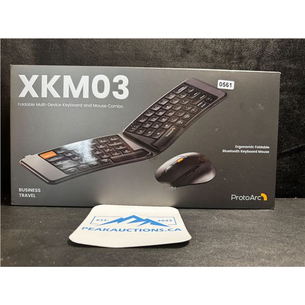 XKM03 Foldable Multi Device Keyboard and Mouse Combo - New