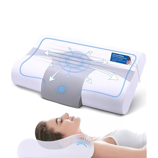 DVZV Cool +1 Arc Chill Gel Memory Foam Support Pillow - New