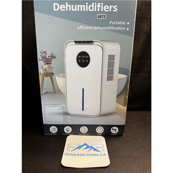 Large Household Dehumidifier (85oz Capacity) w/ LCD Display & 7-Colored Night Light - Brand New!