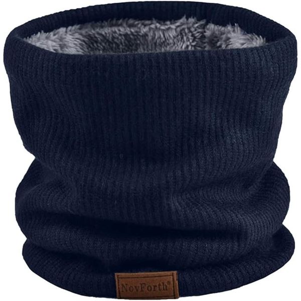 4 NovForth Thermal/Fleece Winter Neck Warmers - Dark Blue - New