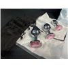 Image 4 : 2 Sets of Stainless Steel Butt Plugs/Sex Toys - 3PCS/Sizes Per Pack; Pink Rhinestone Design - New