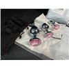 Image 4 : 2 Sets of Stainless Steel Butt Plugs/Sex Toys - 3PCS/Sizes Per Pack; Pink Rhinestone Design - New
