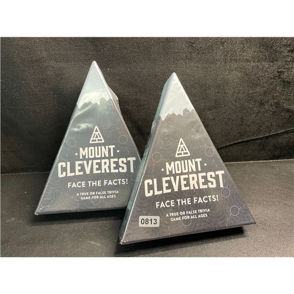 2 Mount Cleverest - Face the Facts True or False Trivia Games for All Ages - New Sealed