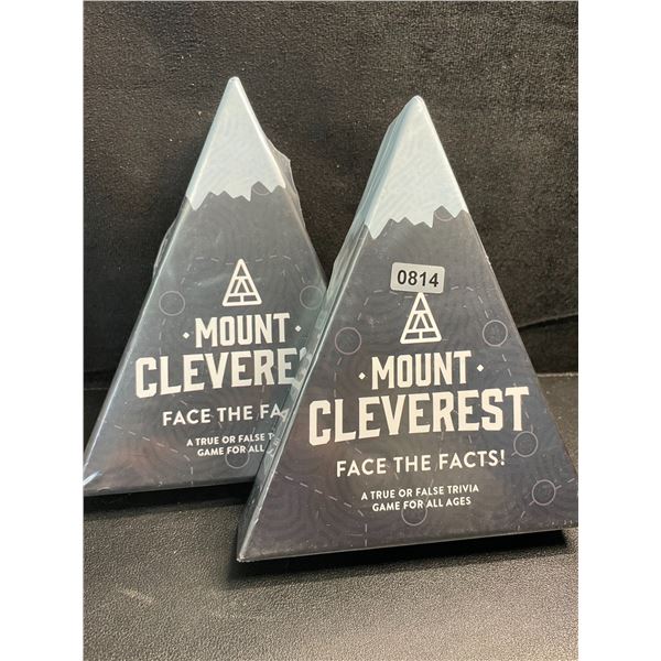 2 Mount Cleverest - Face the Facts True or False Trivia Games for All Ages - New Sealed