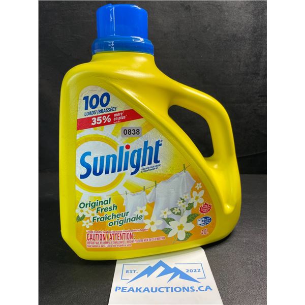 1 Large Jug of Sunlight Original Fresh Liquid Laundry Detergent - 4.0L (100 Loads) - Brand New