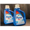 Image 1 : 2 Jugs of Purex Cold Water Liquid Laundry Detergent - 2.03L (50 Loads) Each - New