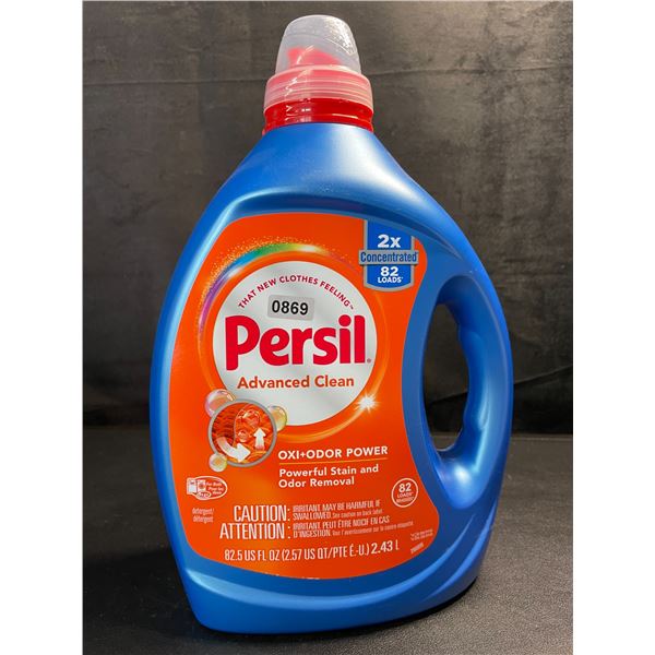 1 Bottle of Persil Advanced Clean Oxi+Odor Power Concentrated Liquid Laundry Detergent - 2.43L - New