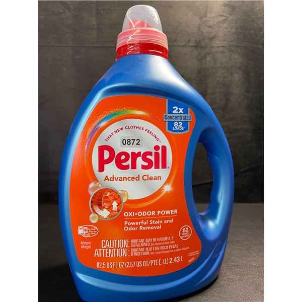 1 Bottle of Persil Advanced Clean Oxi+Odor Power Concentrated Liquid Laundry Detergent - 2.43L - New