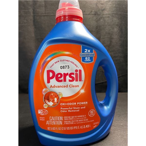 1 Bottle of Persil Advanced Clean Oxi+Odor Power Concentrated Liquid Laundry Detergent - 2.43L - New