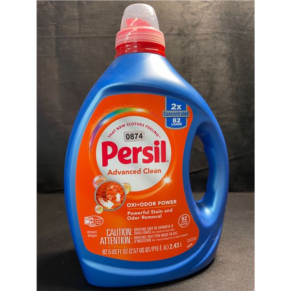 1 Bottle of Persil Advanced Clean Oxi+Odor Power Concentrated Liquid Laundry Detergent - 2.43L - New