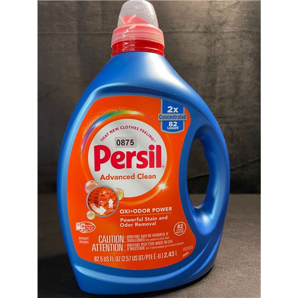 1 Bottle of Persil Advanced Clean Oxi+Odor Power Concentrated Liquid Laundry Detergent - 2.43L - New