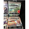 Image 3 : 4 Packs of Studio Premium Coloured Pencils - 18 Per Pack - Triangle Shape - New