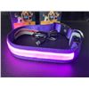 Image 3 : 2 Masbrill LED Light-Up Dog Collars/Safety Collars - Size Medium - Purple - Brand New