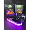 Image 2 : 2 Masbrill LED Light-Up Dog Collars/Safety Collars - Size Small - Purple - Brand New