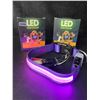 Image 2 : 2 Masbrill LED Light-Up Dog Collars/Safety Collars - Size Small - Purple - Brand New