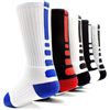 Image 1 : 5-Pack of Cushioned Athletic Sport Compression Crew Socks - Size M (Women: 8-12,Men: 6-10) - New