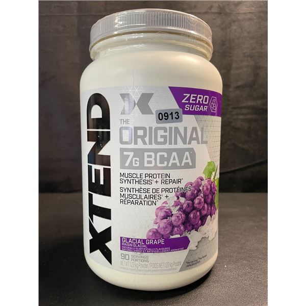 1 Tub of XTEND The Original 7G BCAA Glacial Grape Workout Powder - 1.22kg - BB: 04/2025 - New