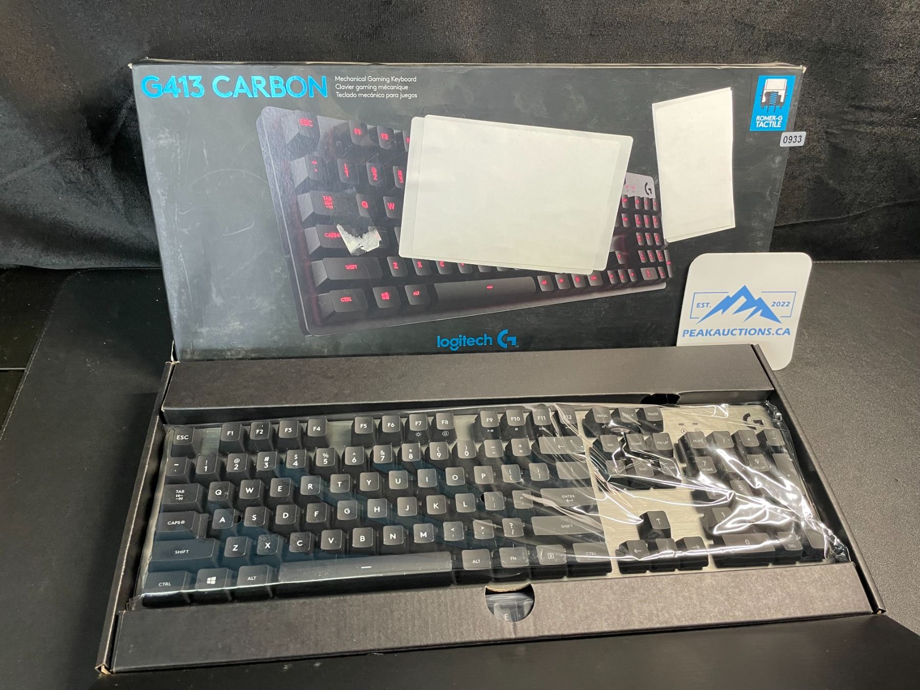 Logitech G413 Box 1 Logitech G413 Carbon Backlit Mechanical Gaming Keyboard - Open Box
