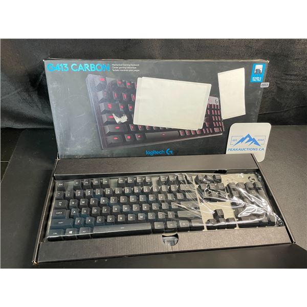 1 Logitech G413 Carbon Backlit Mechanical Gaming Keyboard - Open Box