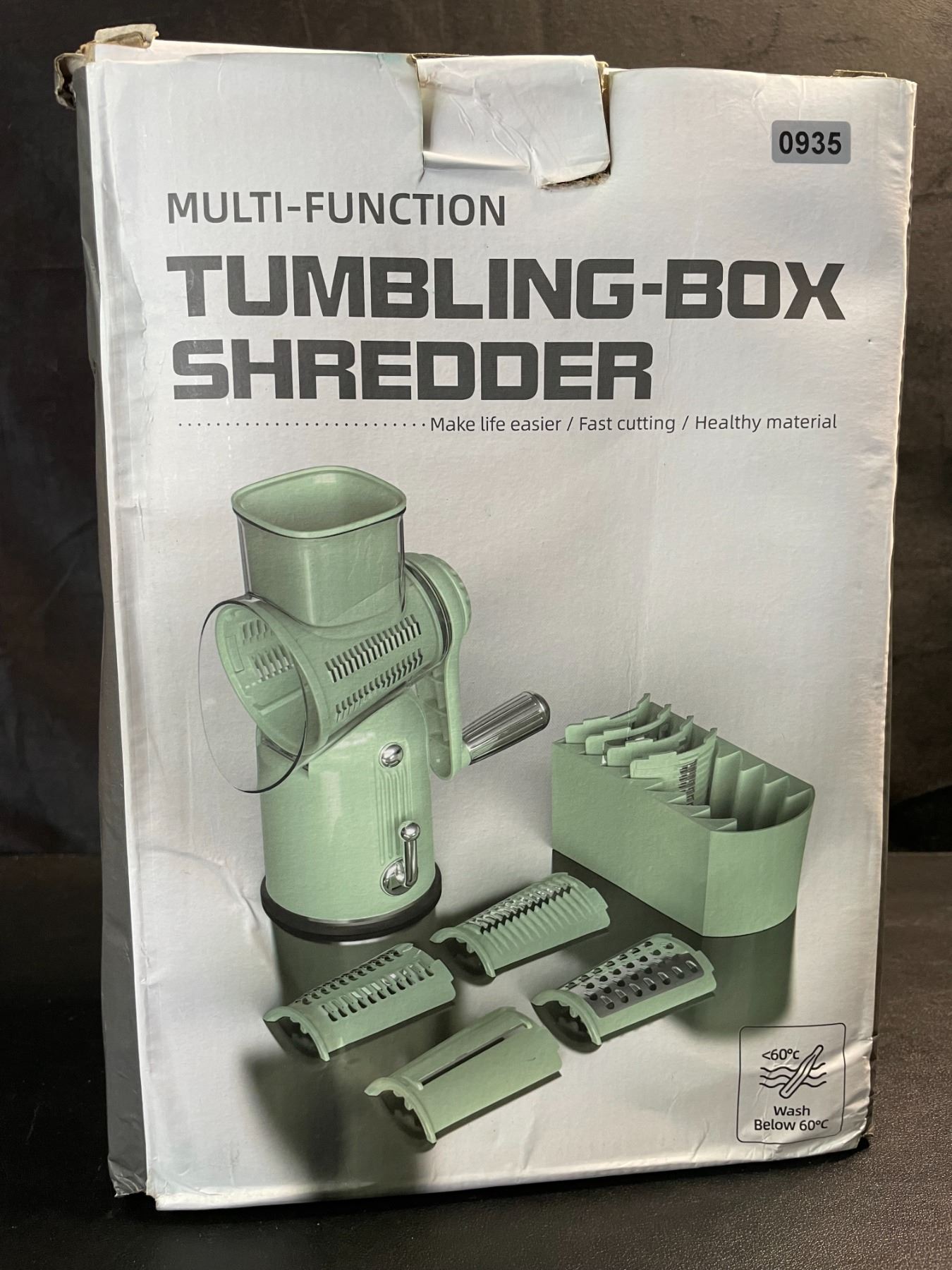 1 Multi-Function Tumbling-Box Shredder/Manual Rotary Cheese Grater with ...