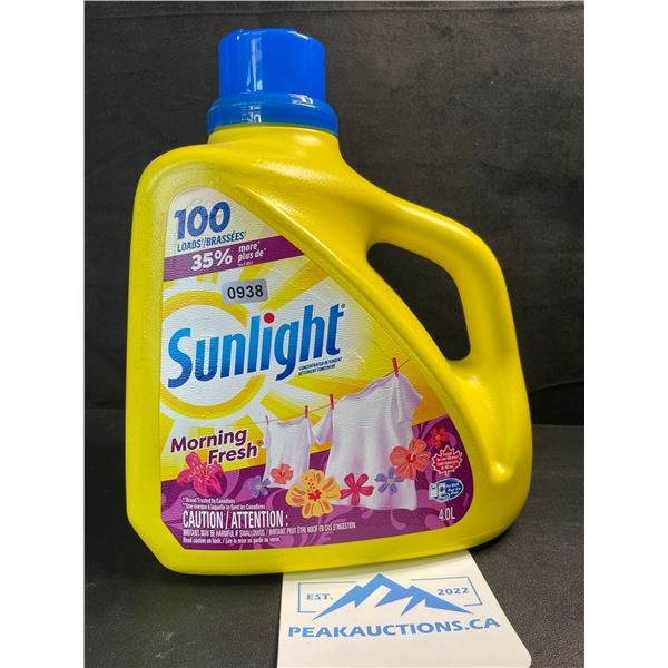 1 Large Jug of Sunlight Morning Fresh Liquid Laundry Detergent - 4.0L - Brand New!