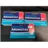 Image 1 : 3 Monistat Derm Cream - 15g External Cream for Vaginal Discomforts - New Sealed