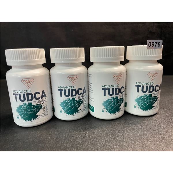 4 Bottles of Advanced Tudca 1100mg Liver and Gut Health Dietary Supplement - 60 Capsules - New