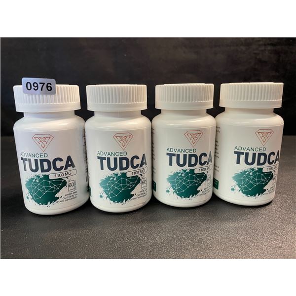 4 Bottles of Advanced Tudca 1100mg Liver and Gut Health Dietary Supplement - 60 Capsules - New