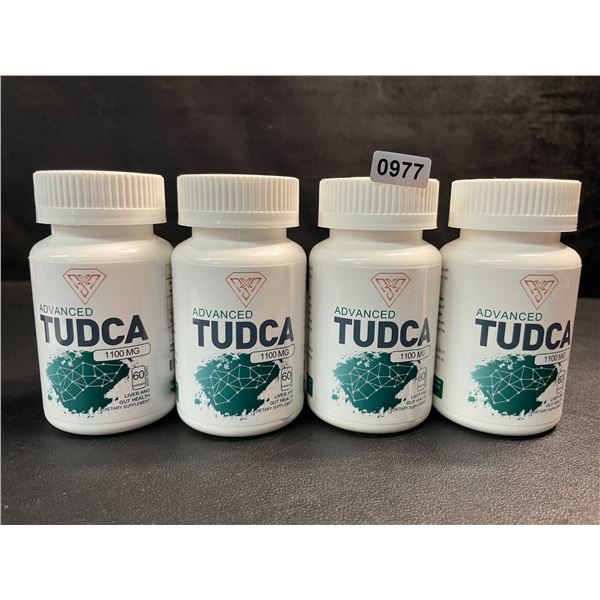 4 Bottles of Advanced Tudca 1100mg Liver and Gut Health Dietary Supplement - 60 Capsules - New