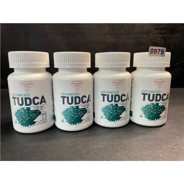 4 Bottles of Advanced Tudca 1100mg Liver and Gut Health Dietary Supplement - 60 Capsules - New