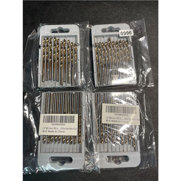 4 Packs of Precision Drill Bits - New
