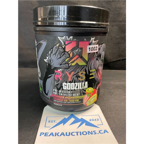 1 Tub of RYSE Godzilla Pre-Workout Powder - Strawberry Kiwi - 738G - New Sealed (BB: 04/2026)
