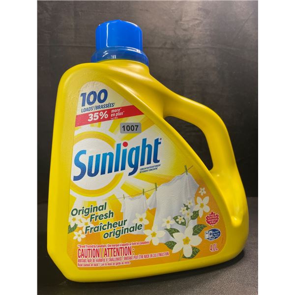 1 Large Jug of Sunlight Original Fresh Liquid Laundry Detergent - 4.0L (100 Loads) - Brand New