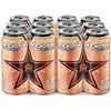 Image 1 : 1 Case of Rockstar Energy Drinks - Punched Peach - 12 Cans x 473ml Each (BB: JN 23/25)