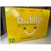 Image 1 : 1 Case of Bubly Sparkling Water - Pineapple Bubly - 12 Cans x 355ml
