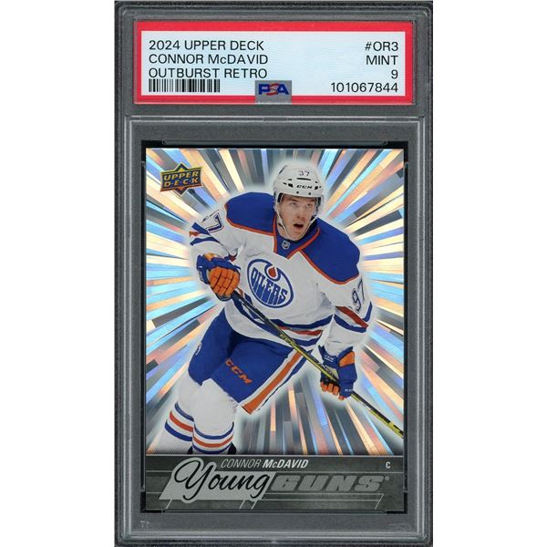 2024 Upper Deck Connor McDavid Outburst Retro - PSA 9
