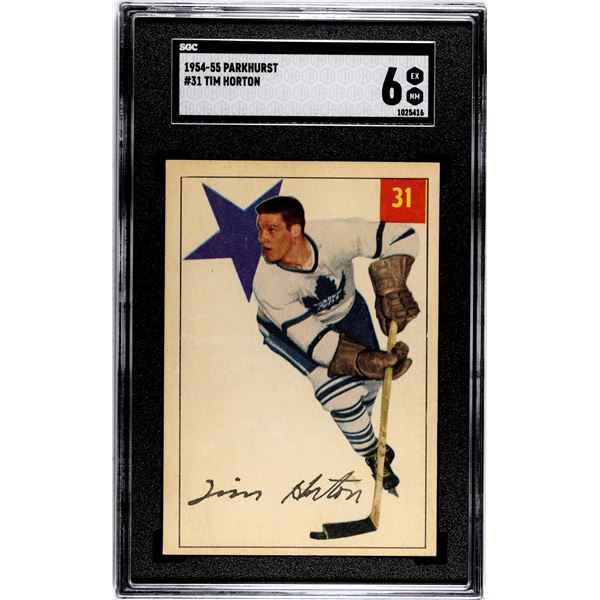 1954-55 Parkhurst #31 Tim Horton (SGC 6)