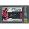 Image 1 : 2019-20 Upper Deck Engrained Jack Hughes Rookie Signature Shots - BGS 8.5/10(auto)