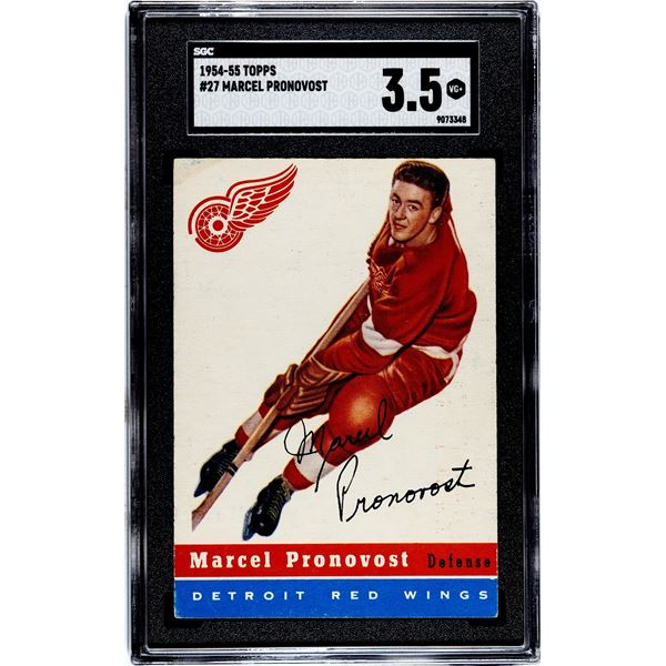 1954-55 Topps #27 Marcel Pronovost (SGC 3.5)