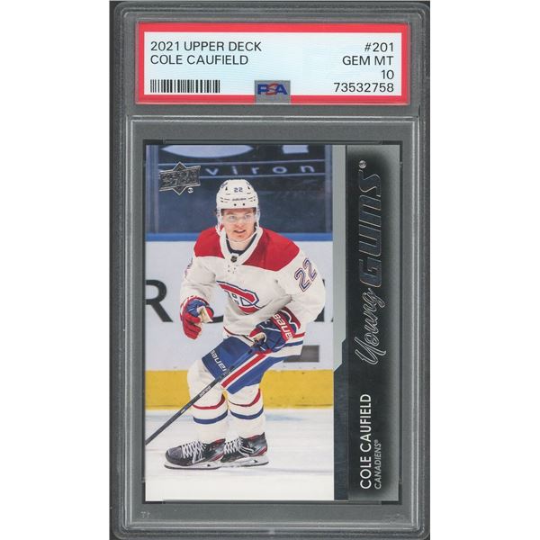 2021 Upper Deck Young Guns Cole Caufield - PSA 10