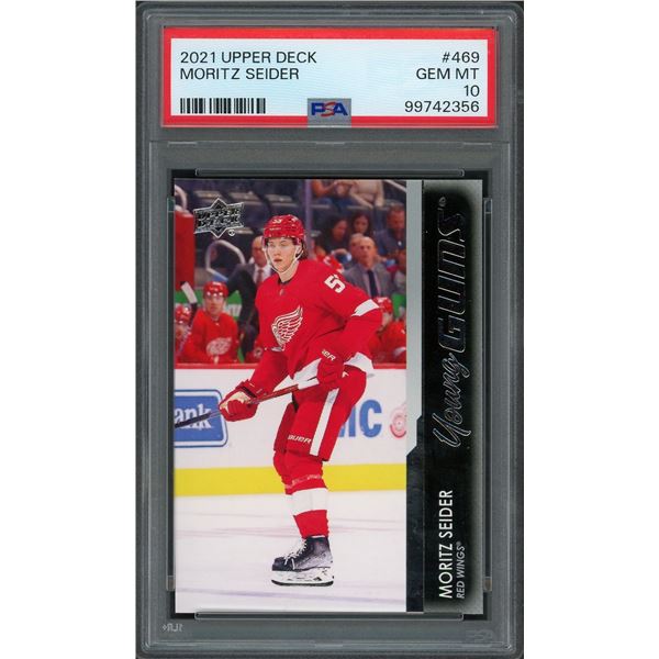 2021 Upper Deck Young Guns Moritz Seider - PSA 10