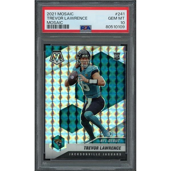 2021 Mosaic Trevor Lawrence Mosaic RC - PSA 10