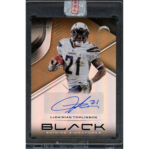 2019 Panini Black LaDainian Tomlinson Shinning Signatures autograph #09/10