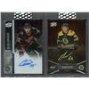 Image 1 : 2x lot 2022-23 Upper Deck Clear Cut Oskar Steen/Egor Sokolov rookie autographs