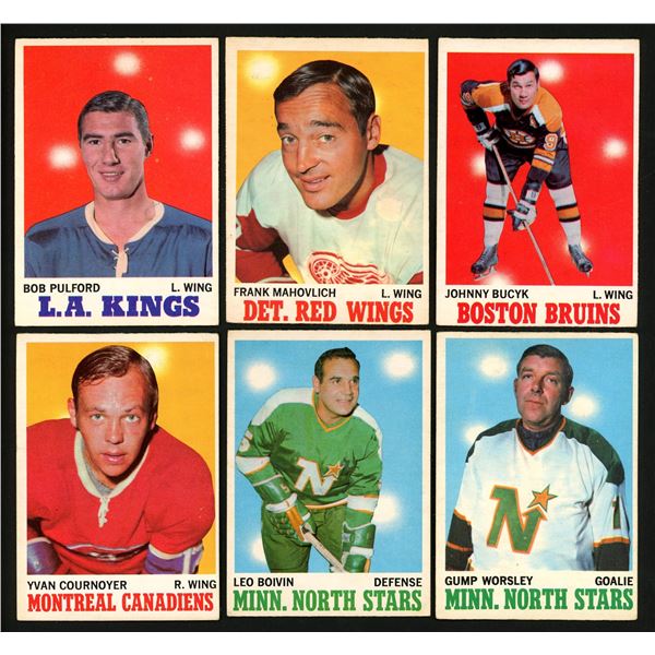 Lot of 12 x 1970-71 O-Pee-Chee Hockey Cards (HOFers)