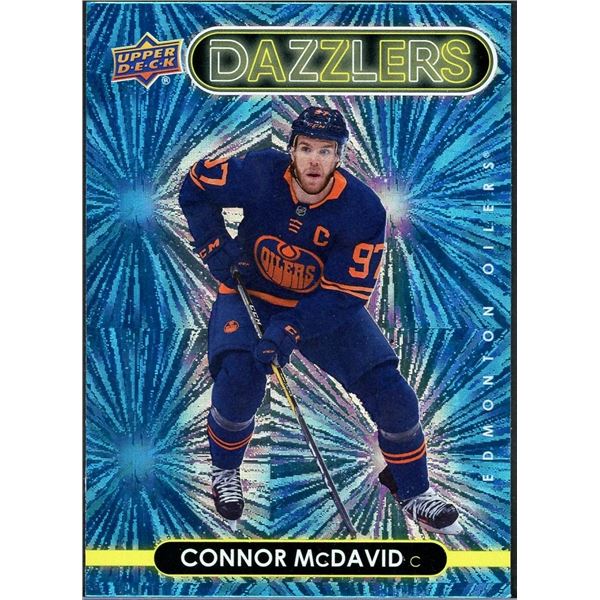 2021-22 Upper Deck Series 1 Connor McDavid Blue Dazzlers